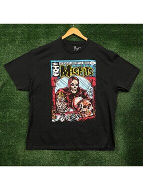 The Misfits A Fiend Club Limited Series Comic Poster Punk Rock Band T-Shirt XXL